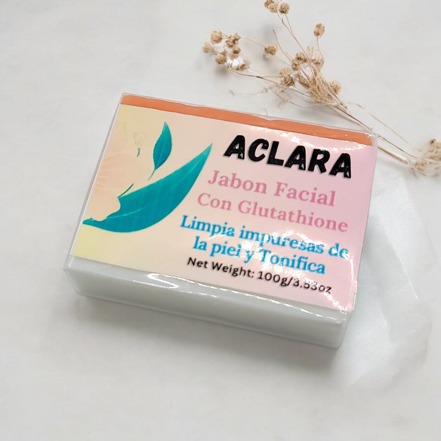 Jabón Facial Aclara Natural Glow 3.5 oz