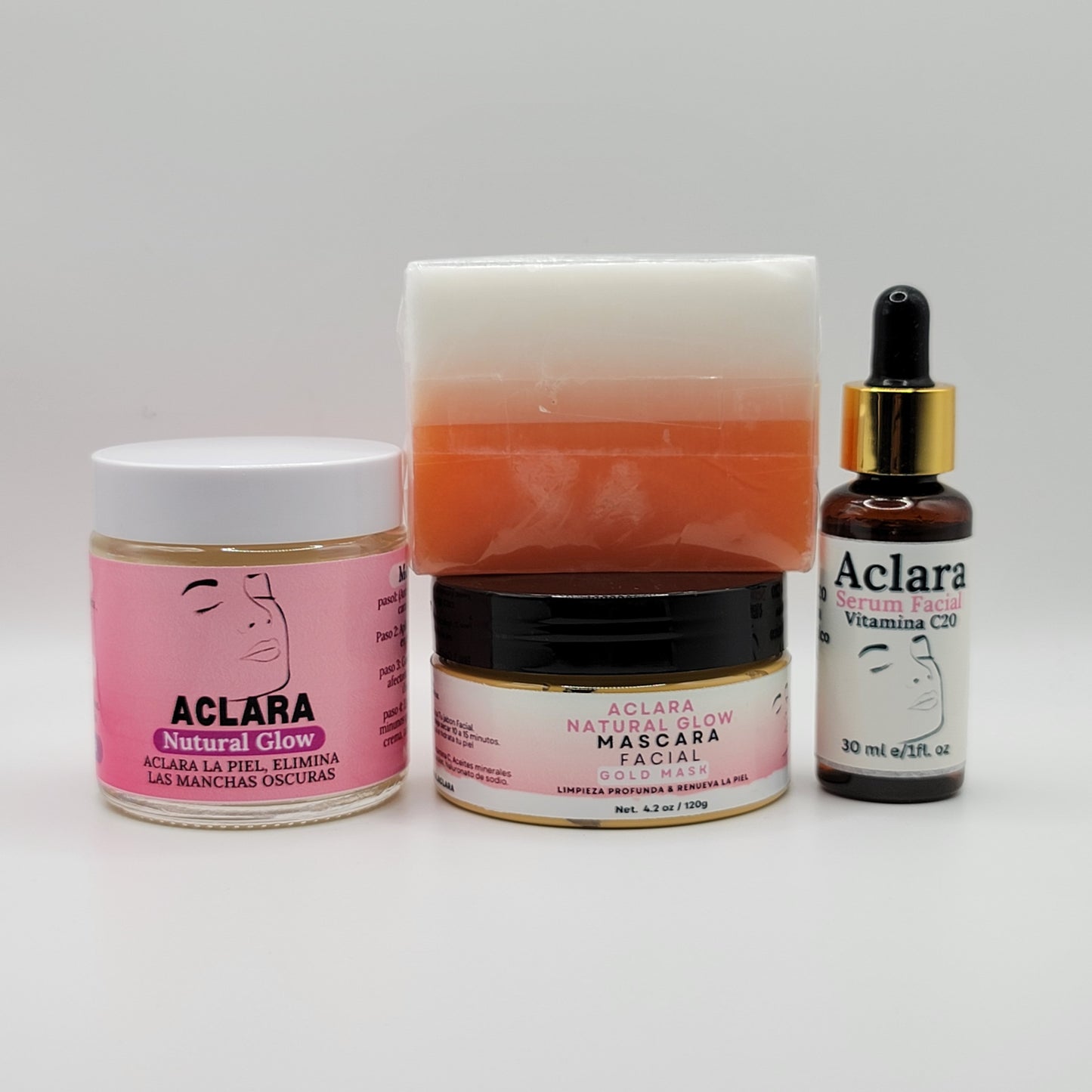 Aclara Natural Glow Facial Kit