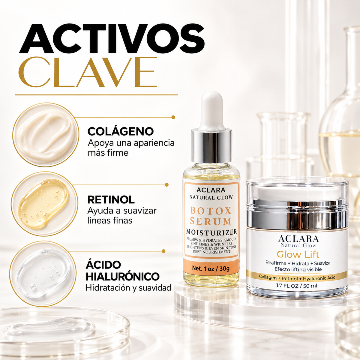 Kit Glow Lift AM – Rutina Reafirmante de Día