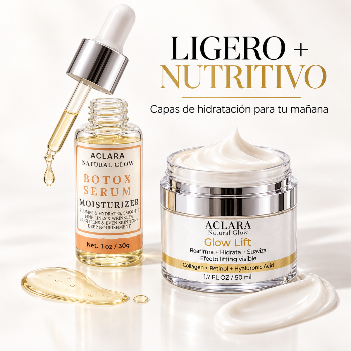 Kit Glow Lift AM – Rutina Reafirmante de Día