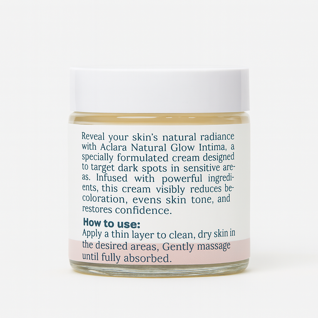 Natural glow intima for private areas