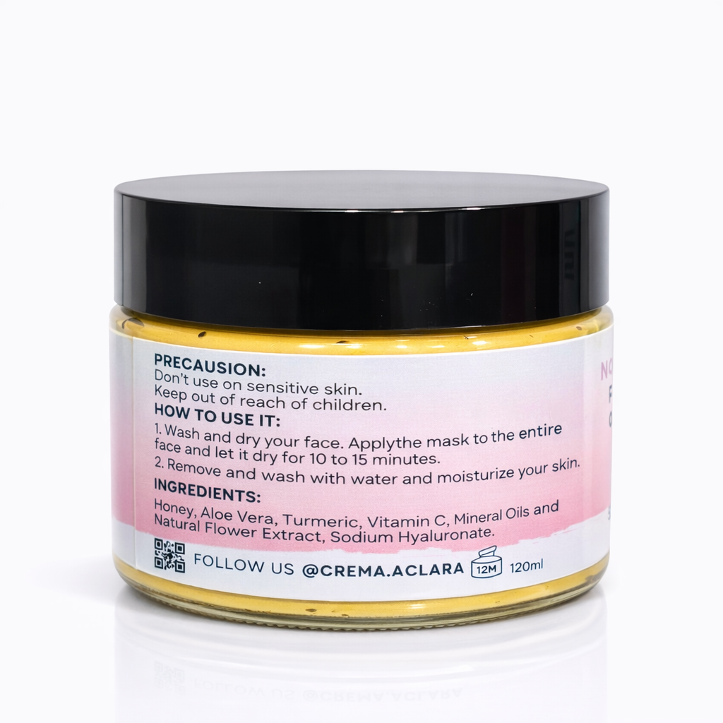 Mascarilla Facial Dorada