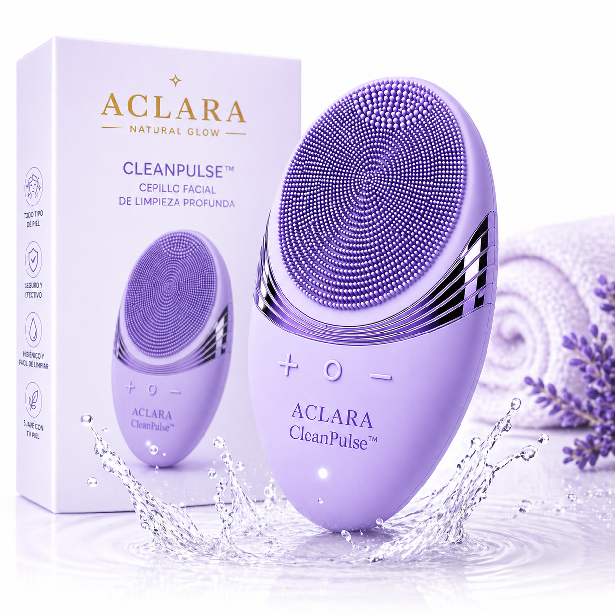 Aclara CleanPulse™ – Dispositivo Facial de Limpieza Sónica